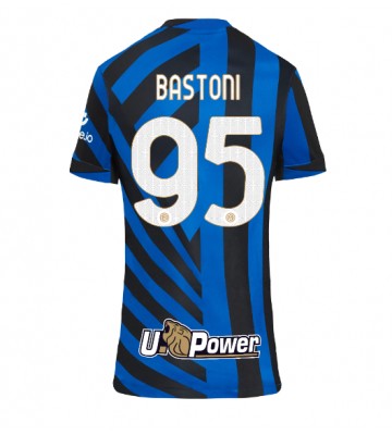 Inter Milan Alessandro Bastoni #95 Hemmatröja Kvinnor 2024-25 Kortärmad